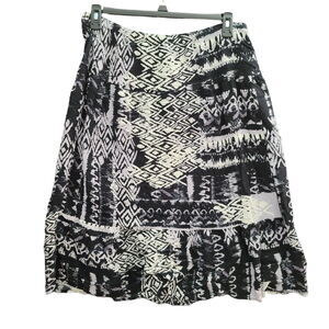 Notations Petite Womens Skirt Multicolor Size PXL 100% Rayon A-Line